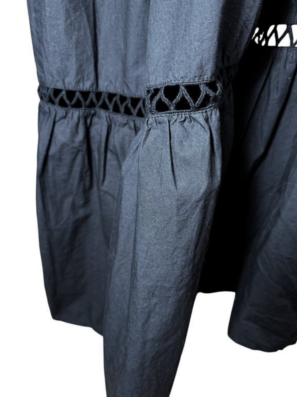 SOUTHERN FROCK Cotton Maxi Skirt With Crochet Tier Trim - Picture 7 of 8